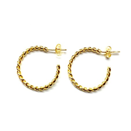 Pendientes SPIRAL Oro Grande