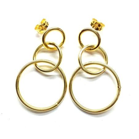 Pendientes TRICIRCLE Oro