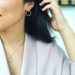 Pendientes DUOCIRCLE Oro 2