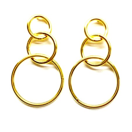 Pendientes TRICIRCLE Oro