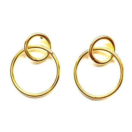 Pendientes DUOCIRCLE Oro