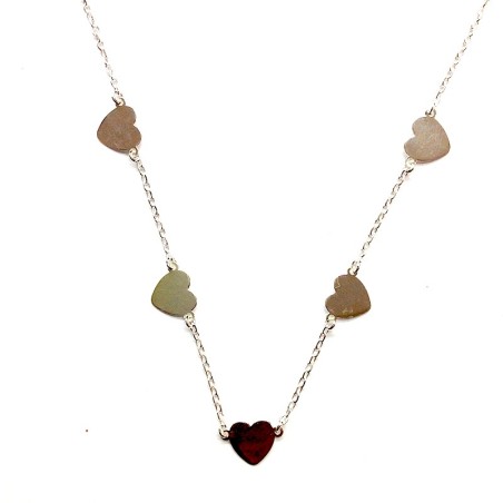 Colgante MULTICUORE Plata