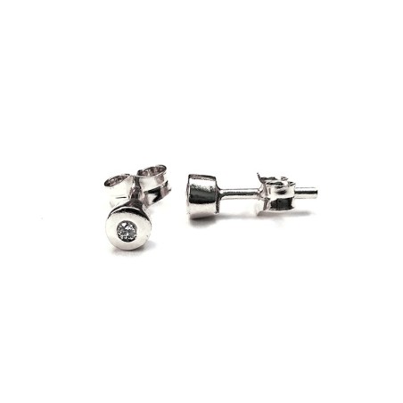 Pendientes MINI CHATON Plata