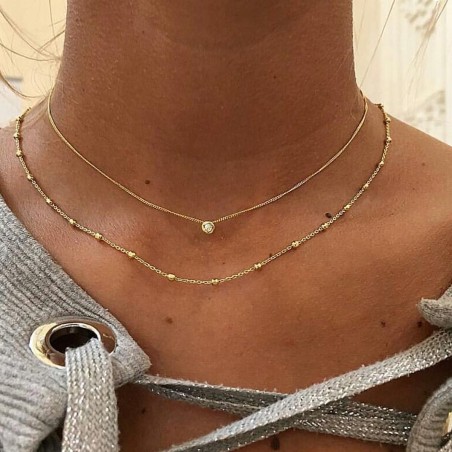 Colgante MINI CHATON Plata
