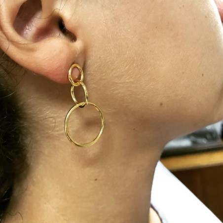 Pendientes TRICIRCLE PLATA