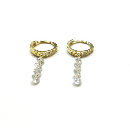 Pendientes CRISTAL Oro