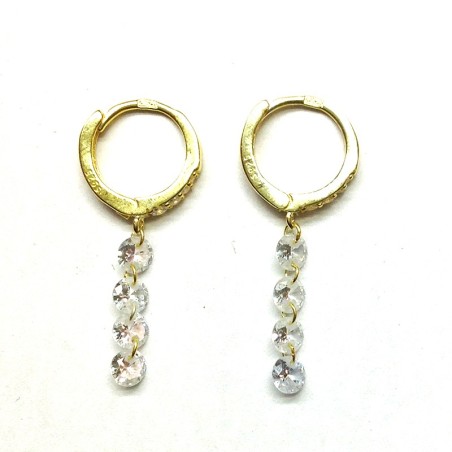Pendientes CRISTAL Oro