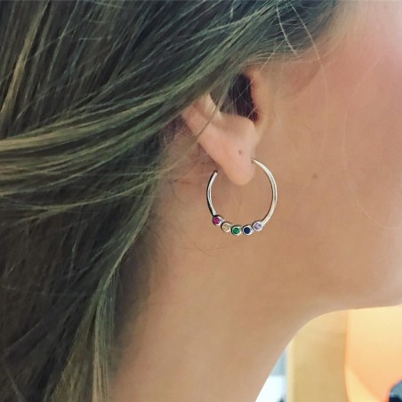 Pendientes HAWAI Plata