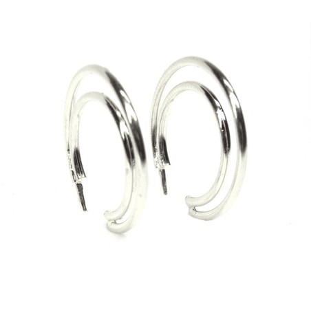 Pendientes LINE AROS Plata