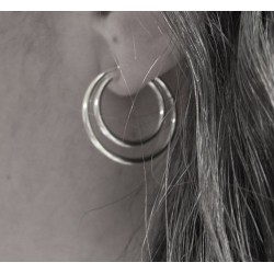 Pendientes LINE AROS Plata 2