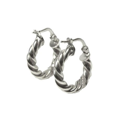 Pendientes TRENZADO PLATA
