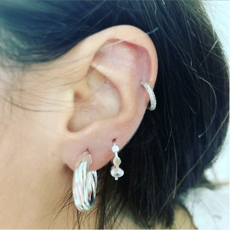 Pendientes AROS DESTE Plata