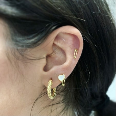 Pendientes AROS NACROSS Oro