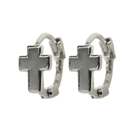 Pendientes AROS NACROSS Plata