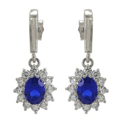 Pendientes DIANA LARGOS Zafiro