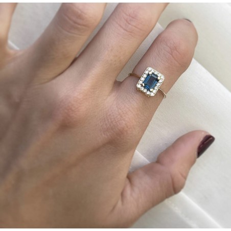 Anillo JULIETTA LONDON BLUE GOLD