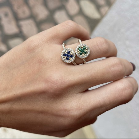 Anillo GRETA GOLD Esmeralda