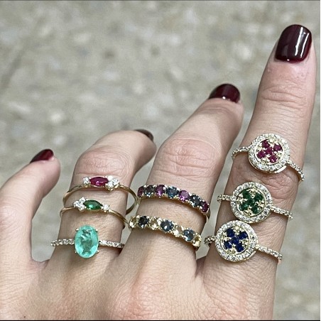 Anillo GRETA GOLD Rubí