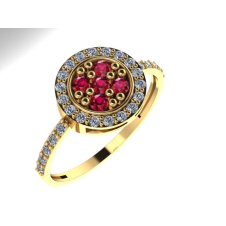 Anillo GRETA GOLD Rubí