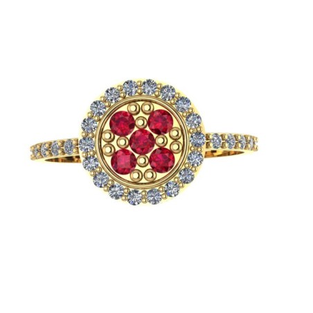 Anillo GRETA GOLD Rubí