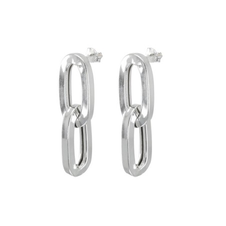 Pendientes CADENA Doble Plata
