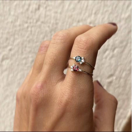 Anillo LOLA Gold London Blue