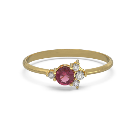 Anillo LOLA Gold Rodolita