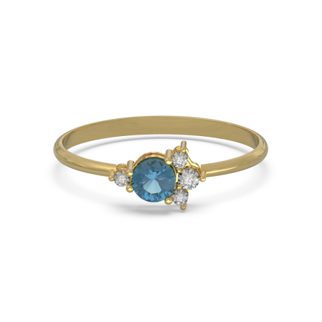 Anillo LOLA Gold London Blue