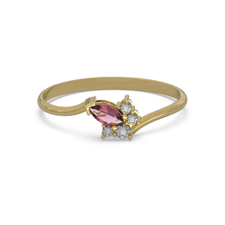 Anillo JIMENA Gold Rodolita