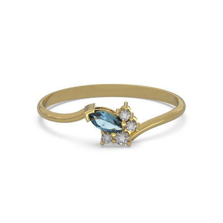Anillo JIMENA Gold London Blue