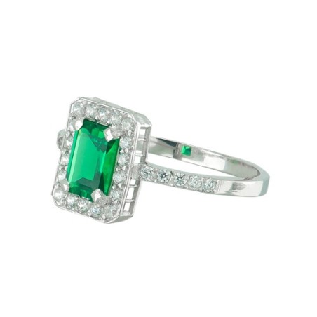 Anillo GENOVEVA Gold Esmeralda