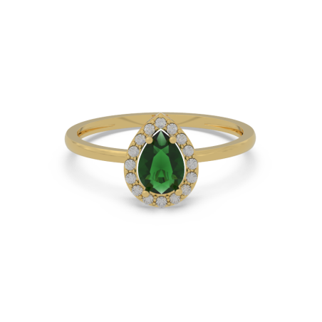 Anillo FERNANDA Esmeralda Gold