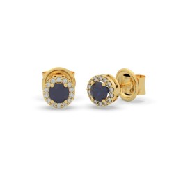 Pendientes JOSEFINA Zafiro Gold