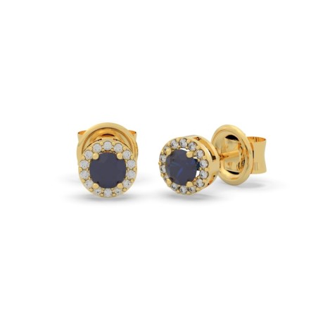 Pendientes JOSEFINA Zafiro Gold