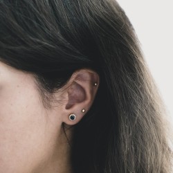 Pendientes JOSEFINA Zafiro Gold 2