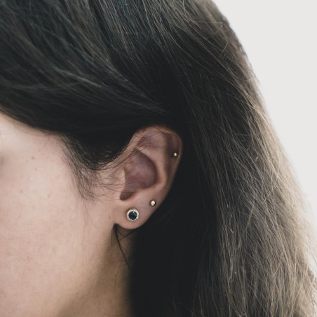 Pendientes JOSEFINA Zafiro Gold