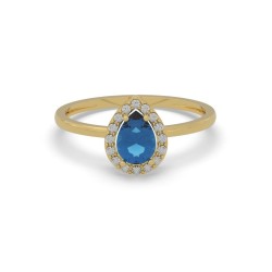 Anillo FERNANDA London Blue Gold