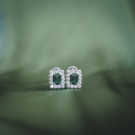 Pendientes ELIZABETH Esmeralda