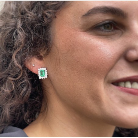 Pendientes ELIZABETH Esmeralda
