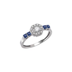 Anillo ESTEFANIA Zafiro Gold