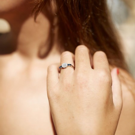 Anillo ESTEFANIA Negro Gold