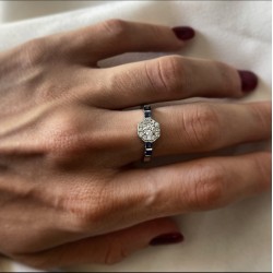 Anillo ESTEFANIA Zafiro Gold 2