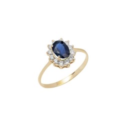 Anillo Mini DIANA ZAFIRO GOLD 2