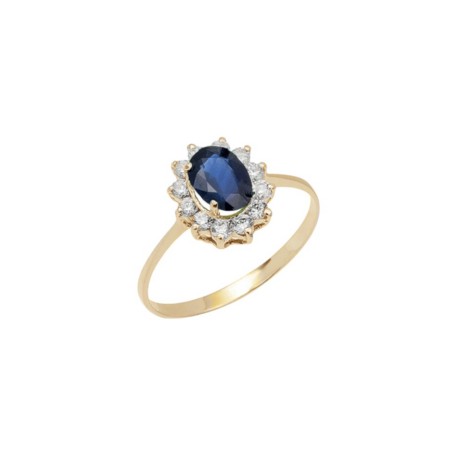 Anillo Mini DIANA ZAFIRO GOLD