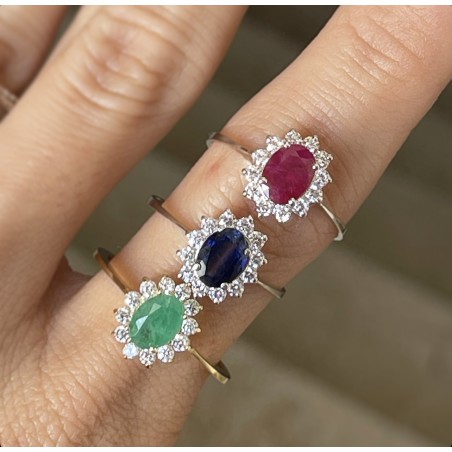 Anillo Mini DIANA ZAFIRO GOLD