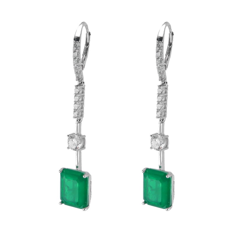 Pendientes LETO Cuarzo Verde