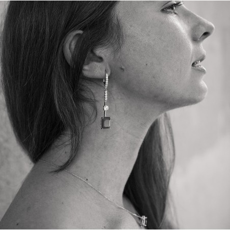 Pendientes LETO Cuarzo Verde
