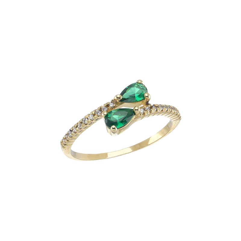 Anillo DONATELLA Esmeralda Gold