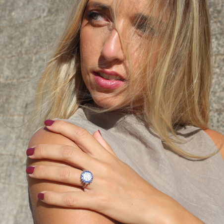 Anillo DONATA Zafiro Gold