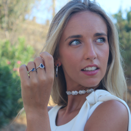 Anillo CRISTINA Zafiro Gold